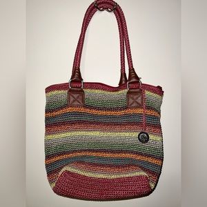Le Sak small red/multi colored tote